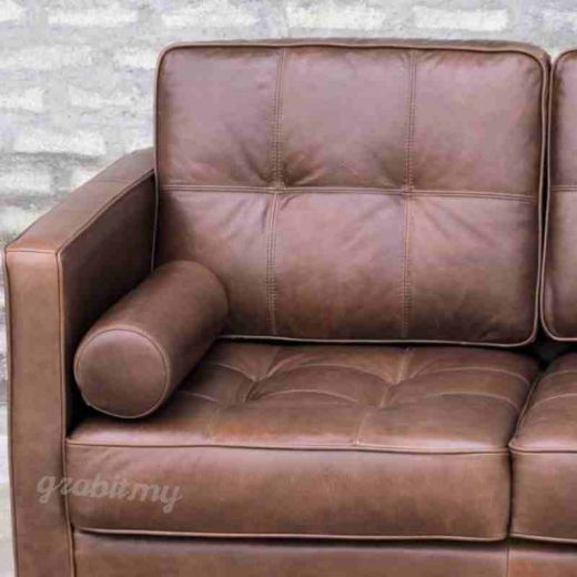 Devan (1/2/3 Seater) Full Leather Sofa OUT OF STOCK*