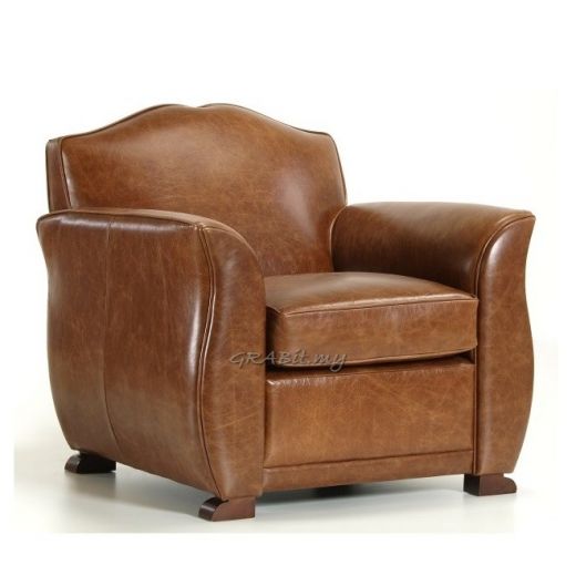 Abbyson Armchair - Full Leather