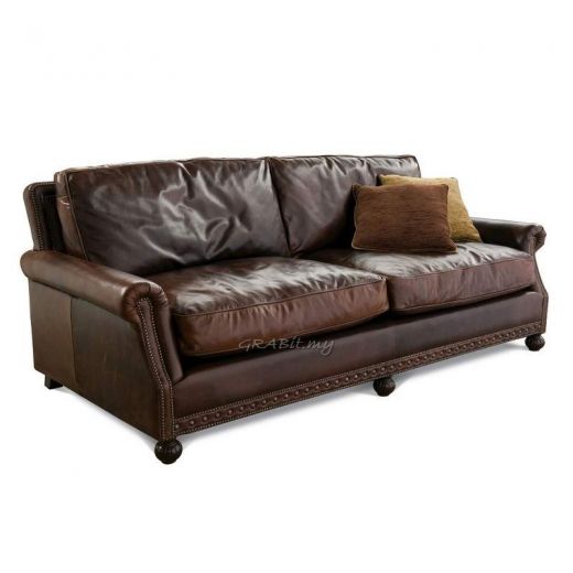 Alfred (2/3 Seater) Full Leather Sofa OUT OF STOCK*
