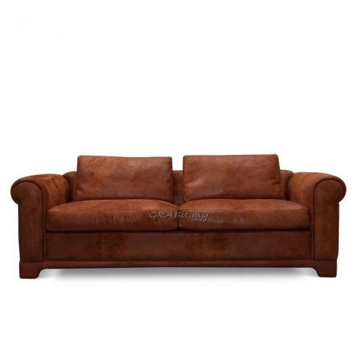 Negresco Full Leather Sofa