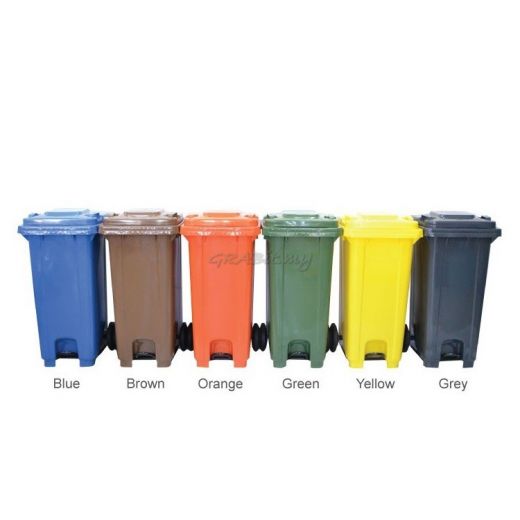 MOBILE BIN with FOOT PEDAL 120 L
