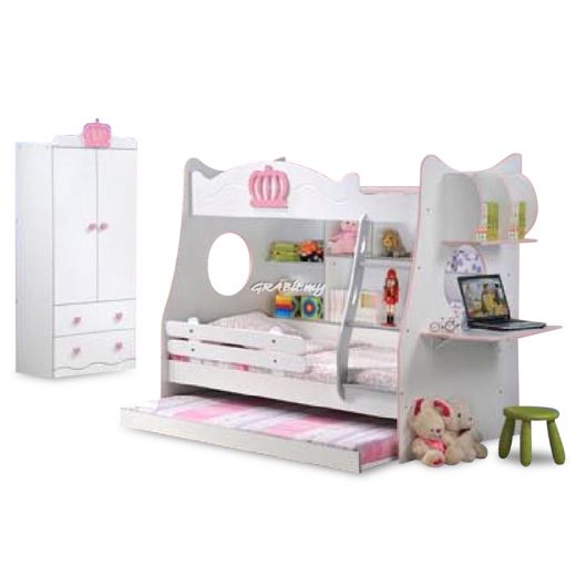 Pink Queen (Bunk Bed) Bedroom Set