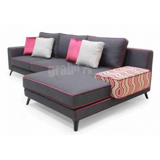 Jakita Fabric L-Shape Sofa