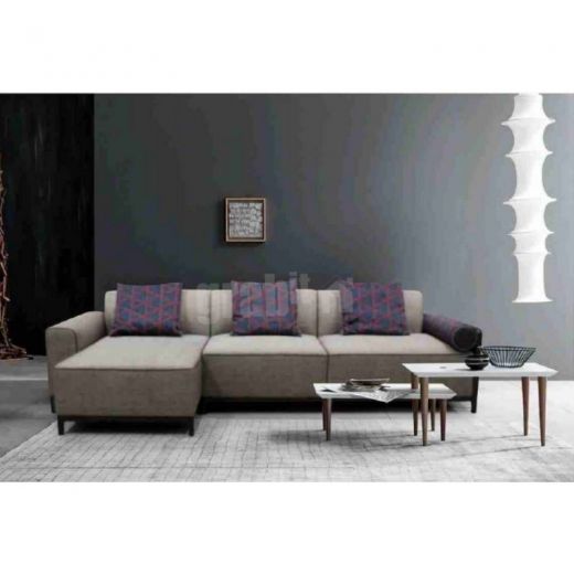 Misty L-Shape Fabric Sofa