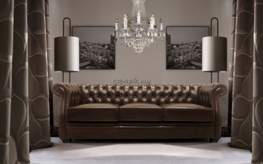 Anirudh Full Leather Sofa