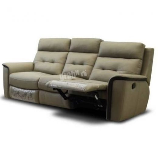 Murphy  (1/2/3 Seater) Manual Recliner Sofa Half Leather