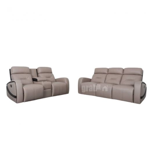 Alioram (1/2/3 Seater) Manual Recliner Sofa Full Leather 