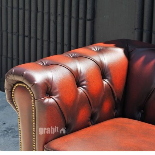 Heirloom Vintage Leather Sofa