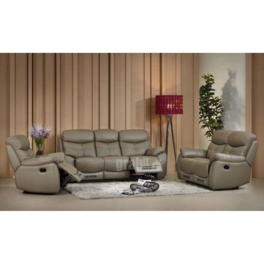 Narcissus (1/2/3 Seater) Manual Recliner Sofa Half Leather