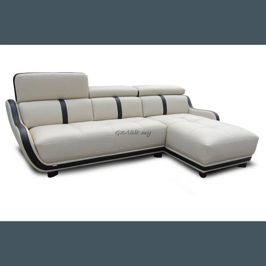 Limogos (L-Shape) Full Leather Sofa