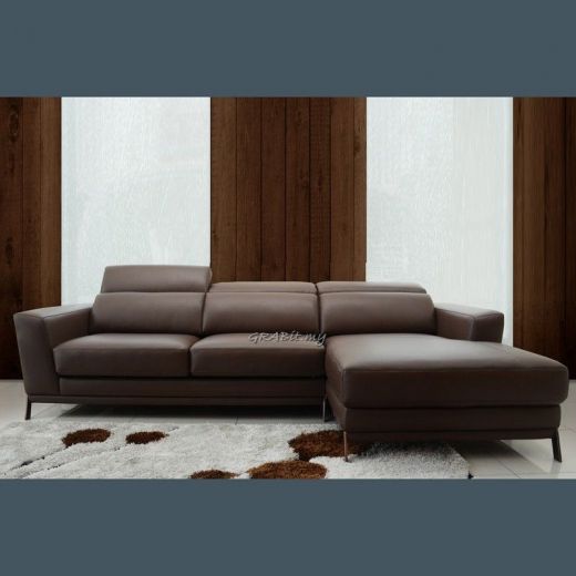 Irmigard (L-Shape) Full Leather Sofa