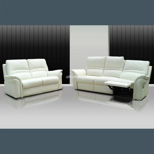 Bianco Recliner Sofa Full Leather