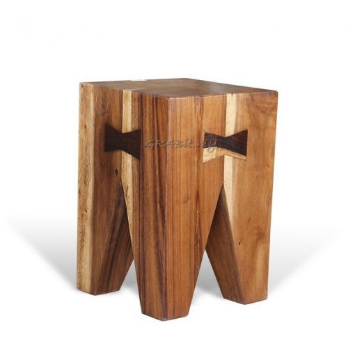 Rain Tree Square Stool OUT OF STOCK*