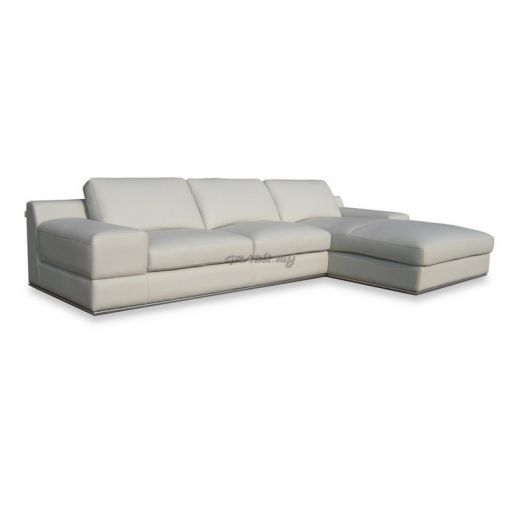 Vida (L-Shape) Half Leather Sofa