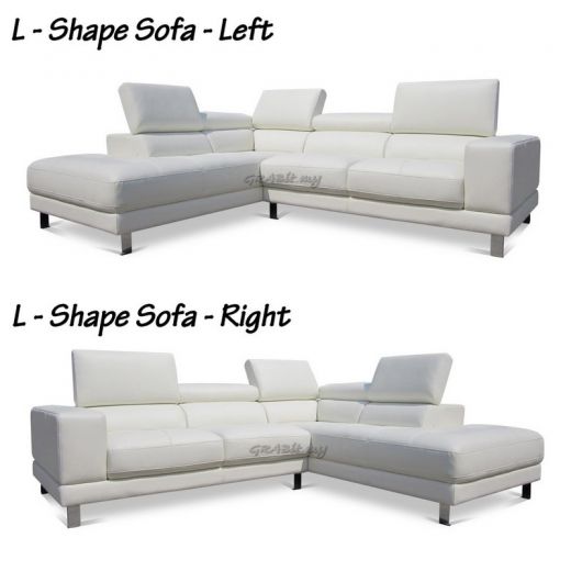 Baffin (L-Shape) Half Leather Sofa