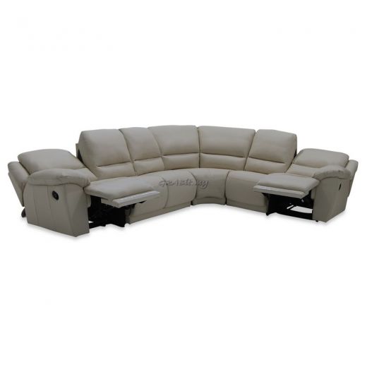 Michigan Half Leather Corner Sofa