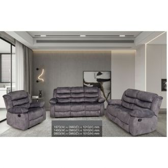 Ettore  Fabric Recliner Sofa 